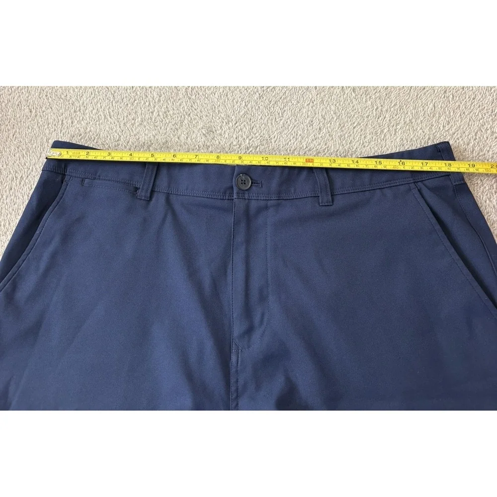 Mizzen+Main Baron Short Mens 36W Navy Blue Performance Golf Stretch 9
